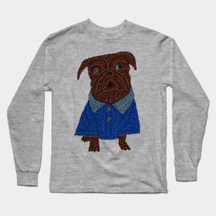 Scrappy Pug Long Sleeve T-Shirt